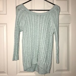 American Eagle mint teal sweater